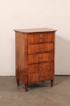 Early 19th C. Italian 5-Drawer Petite Side Chest
