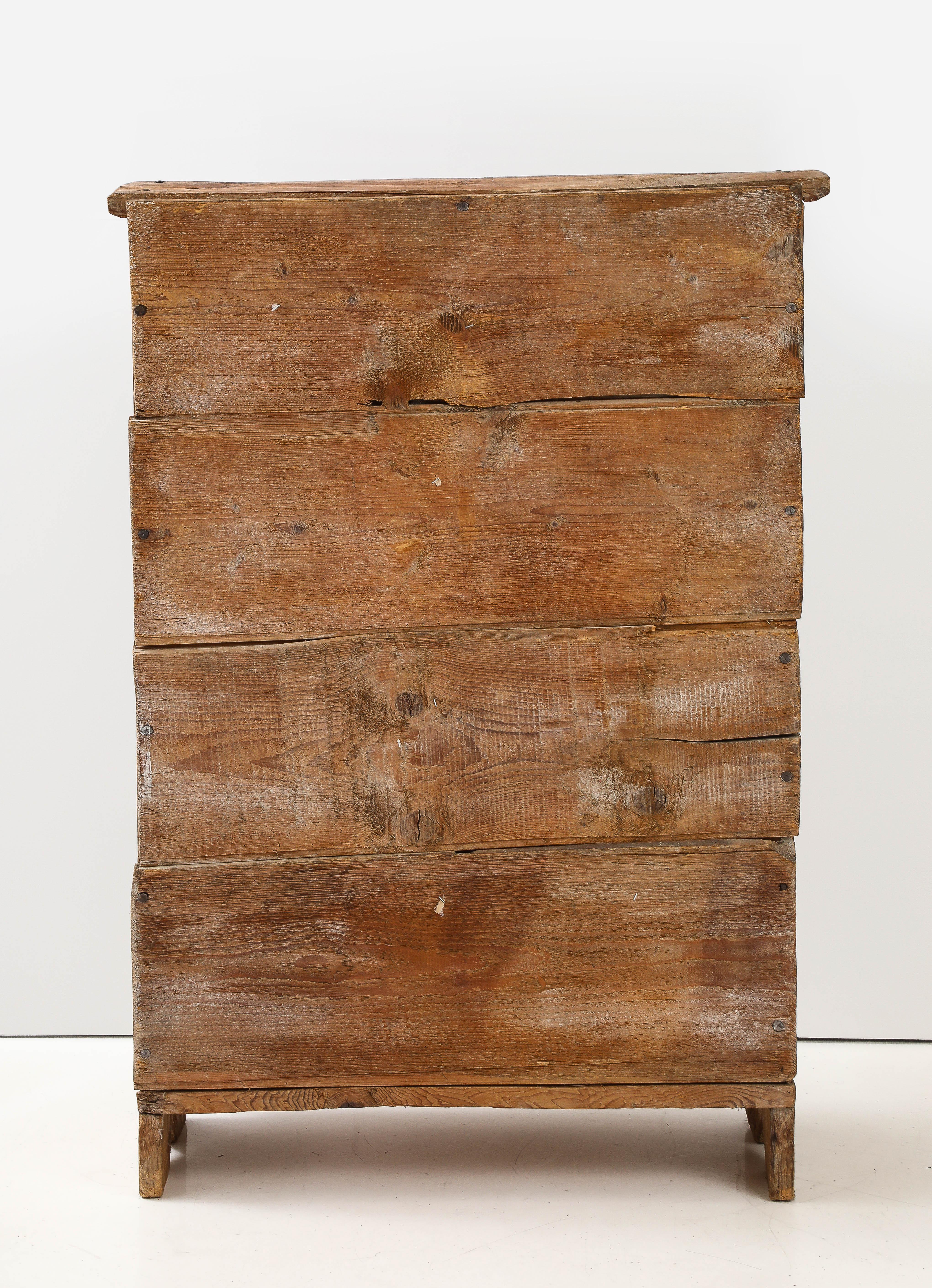 Early 19th C. Italian Alpine Cupboard, marked '1818' For Sale 6