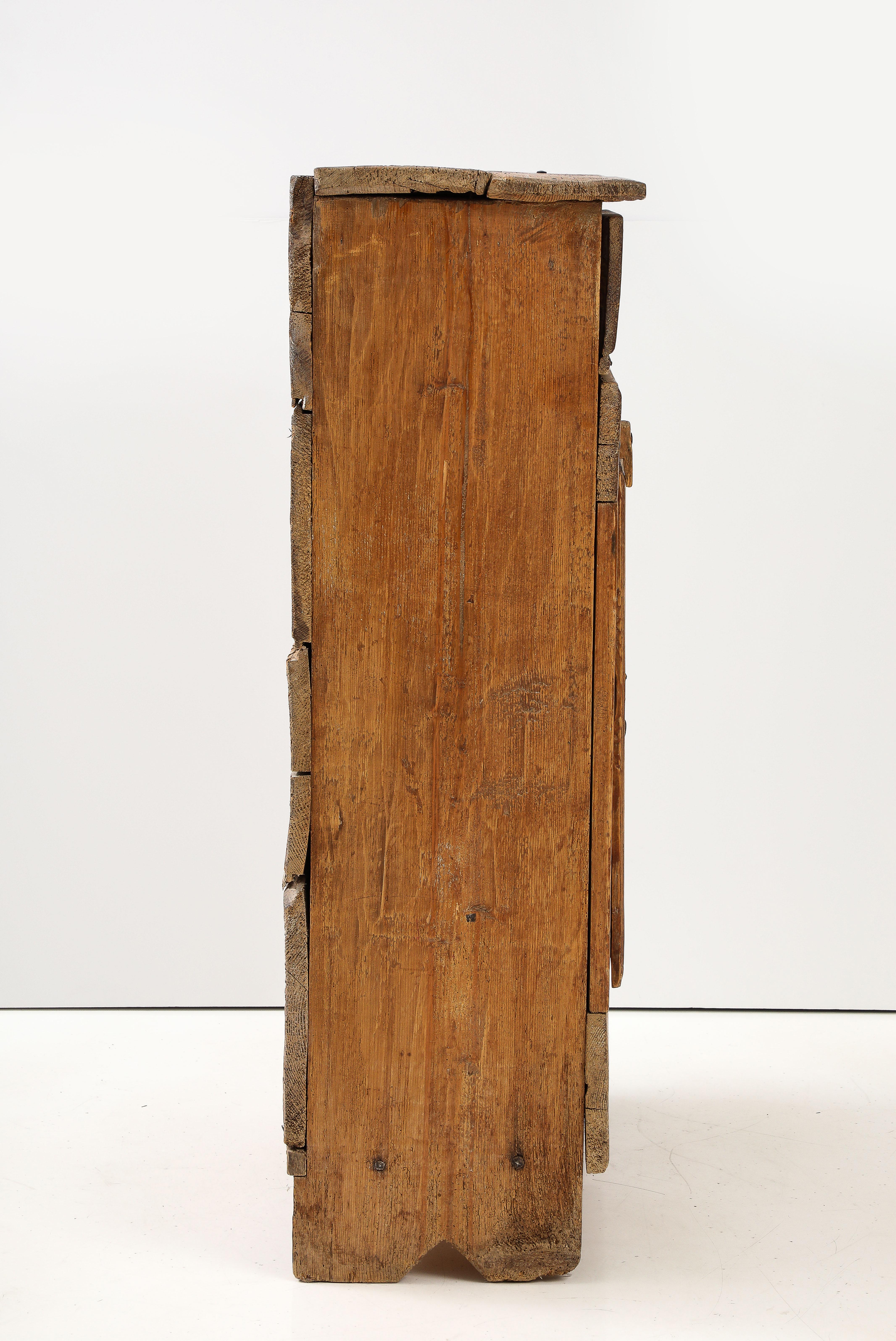 Early 19th C. Italian Alpine Cupboard, marked '1818' 7