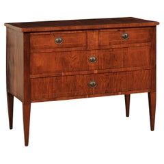 Antique Early 19th C. Italian Chest of Drawers w/Inlay Banding, Designed w/Clean Lines