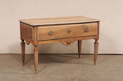 Early 19th C. Italian Neoclassic Single Drawer Console Table