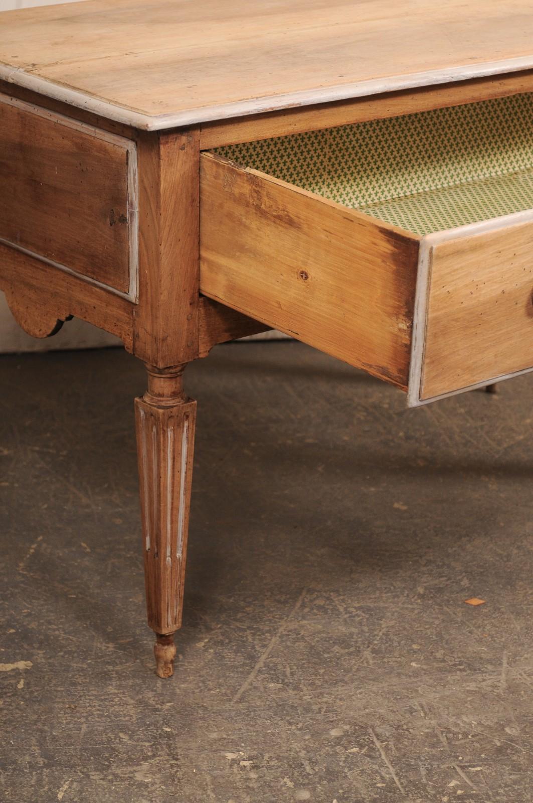 XIXe siècle A.C.I.C. Table console à un tiroir de style néoclassique italien du début du 19e siècle en vente
