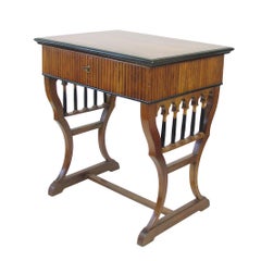 Early 19th C. Italian Neoclassical Walnut Work Table