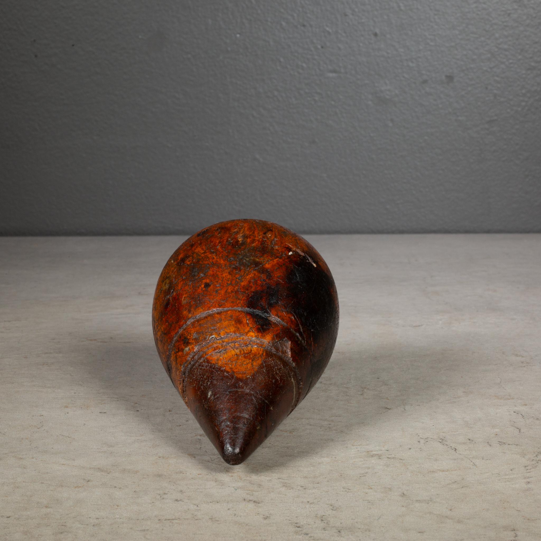 Early 19th c. Lignum Vitae Plumber's Turnpin c.1840 In Good Condition For Sale In San Francisco, CA