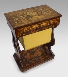 Early 19th C. Marquetry Sewing Table
