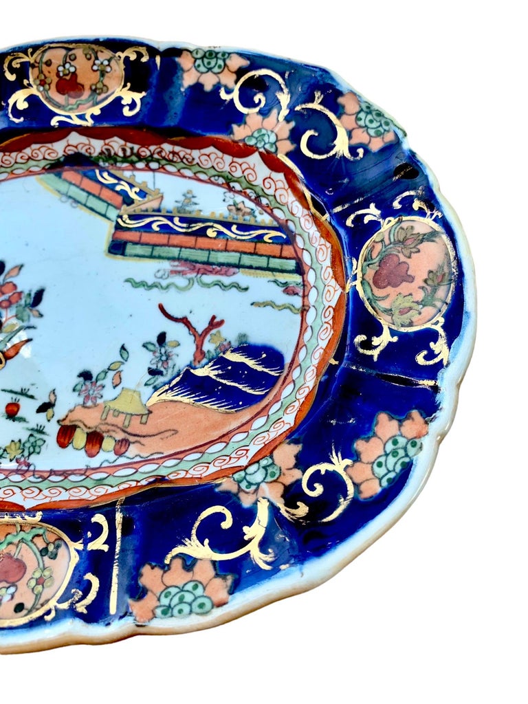 Early 19th C. Masons Chinoiserie Sweet Meat Platters at 1stDibs