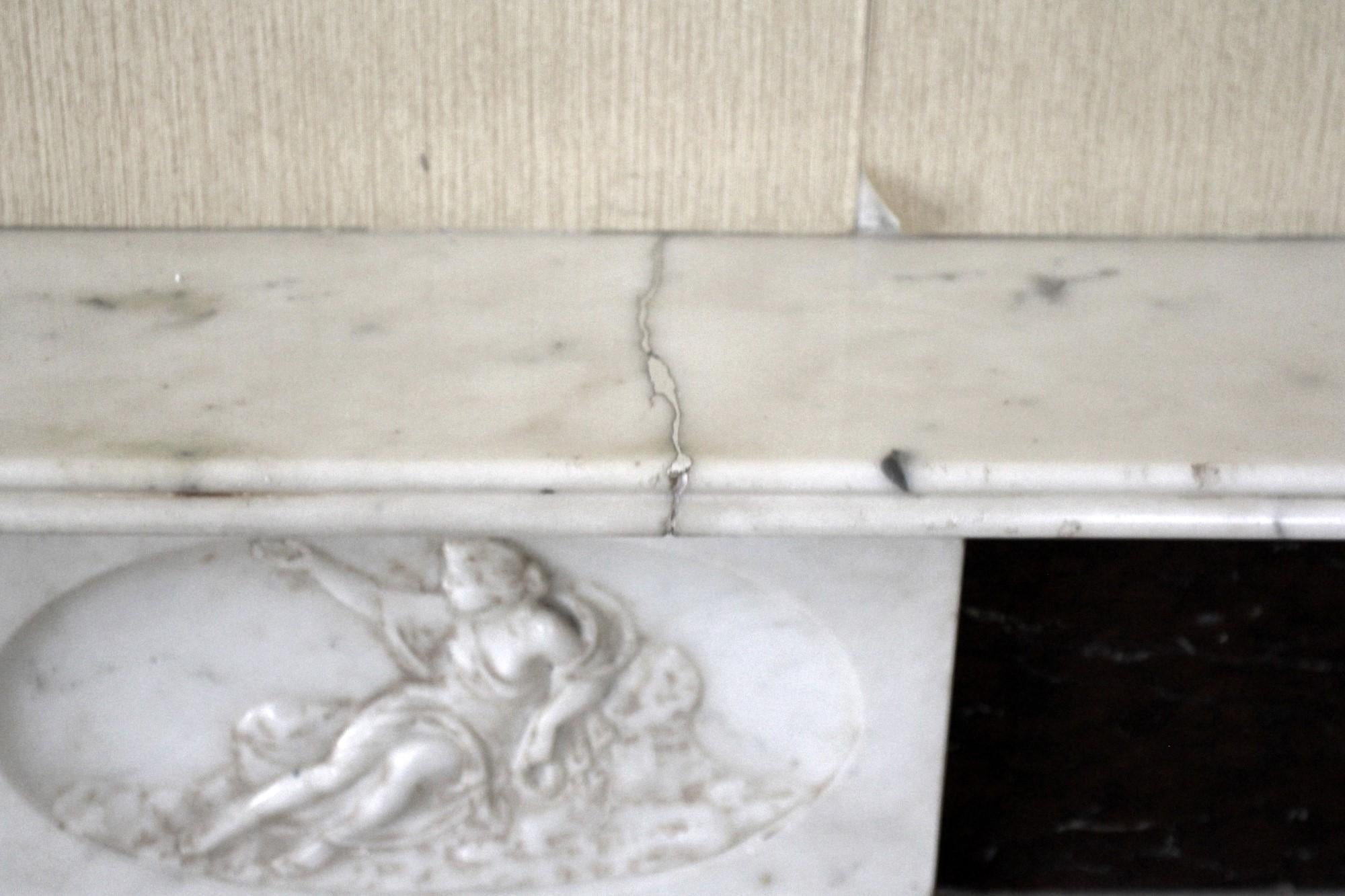 NYC Waldorf Astoria Hotel Marble Mantel English Regency Style For Sale 7