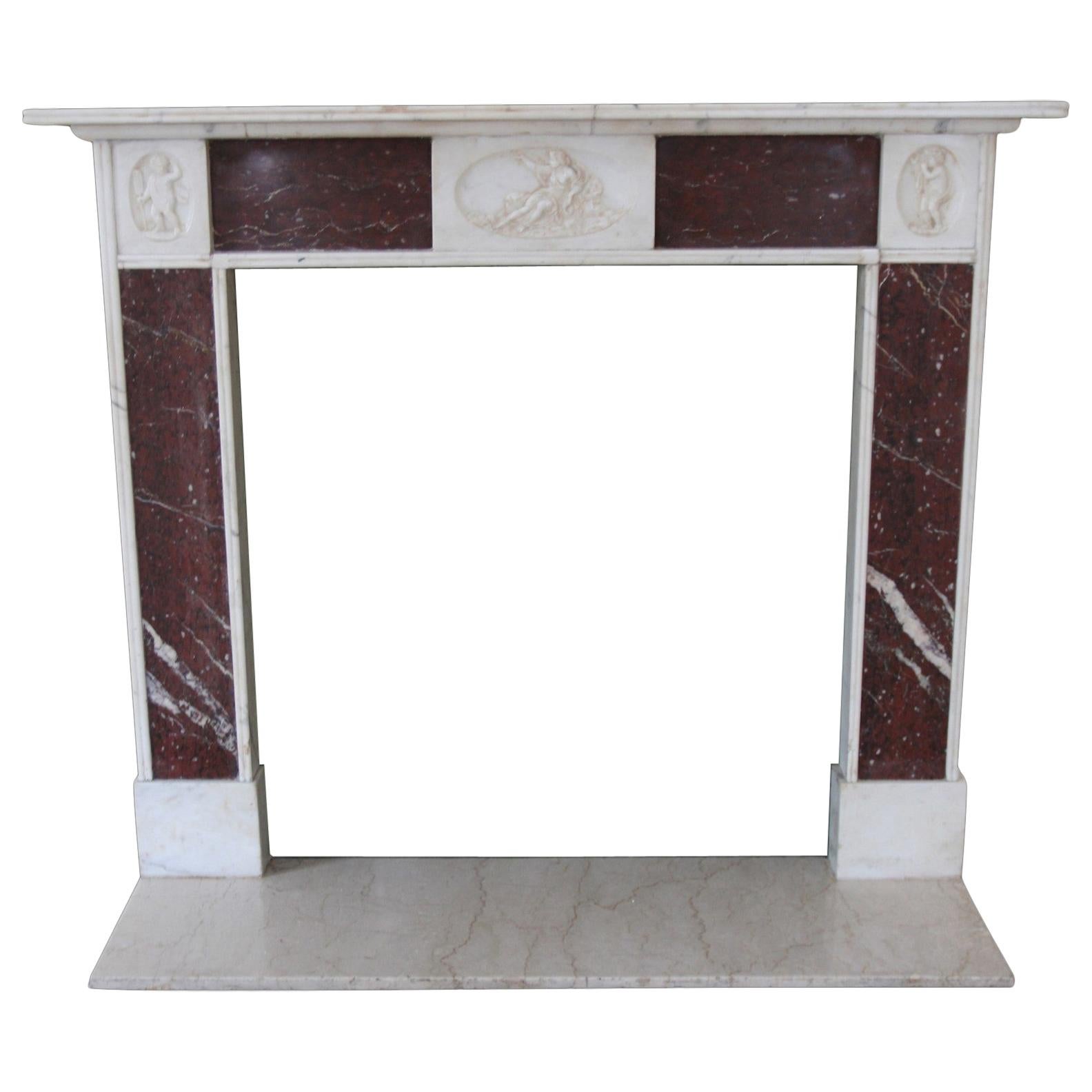 NYC Waldorf Astoria Hotel Marble Mantel English Regency Style For Sale