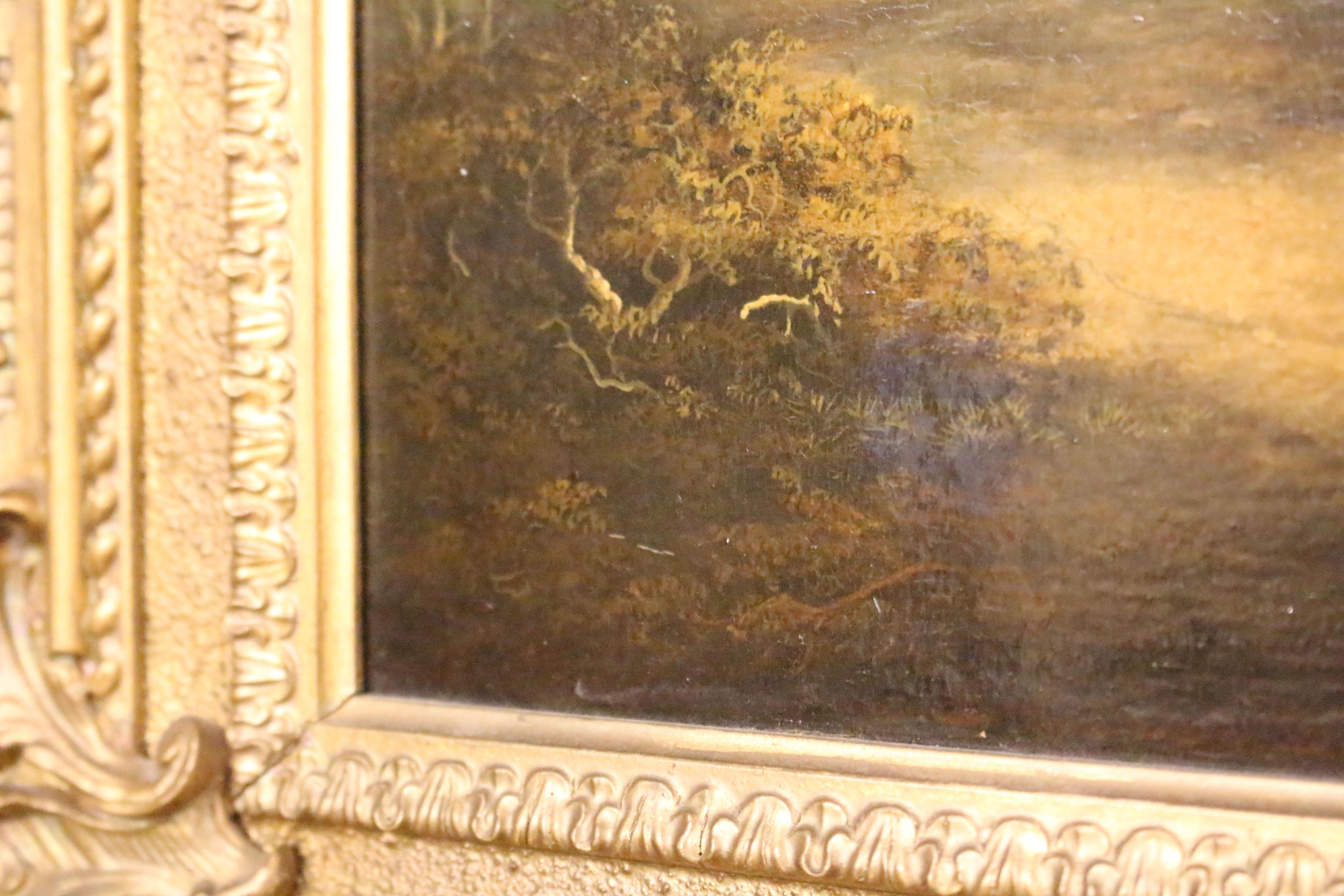 XIXe siècle Peinture à l'huile sur panneau de bois du début du 19e C. par Patrick Nasmyth en vente