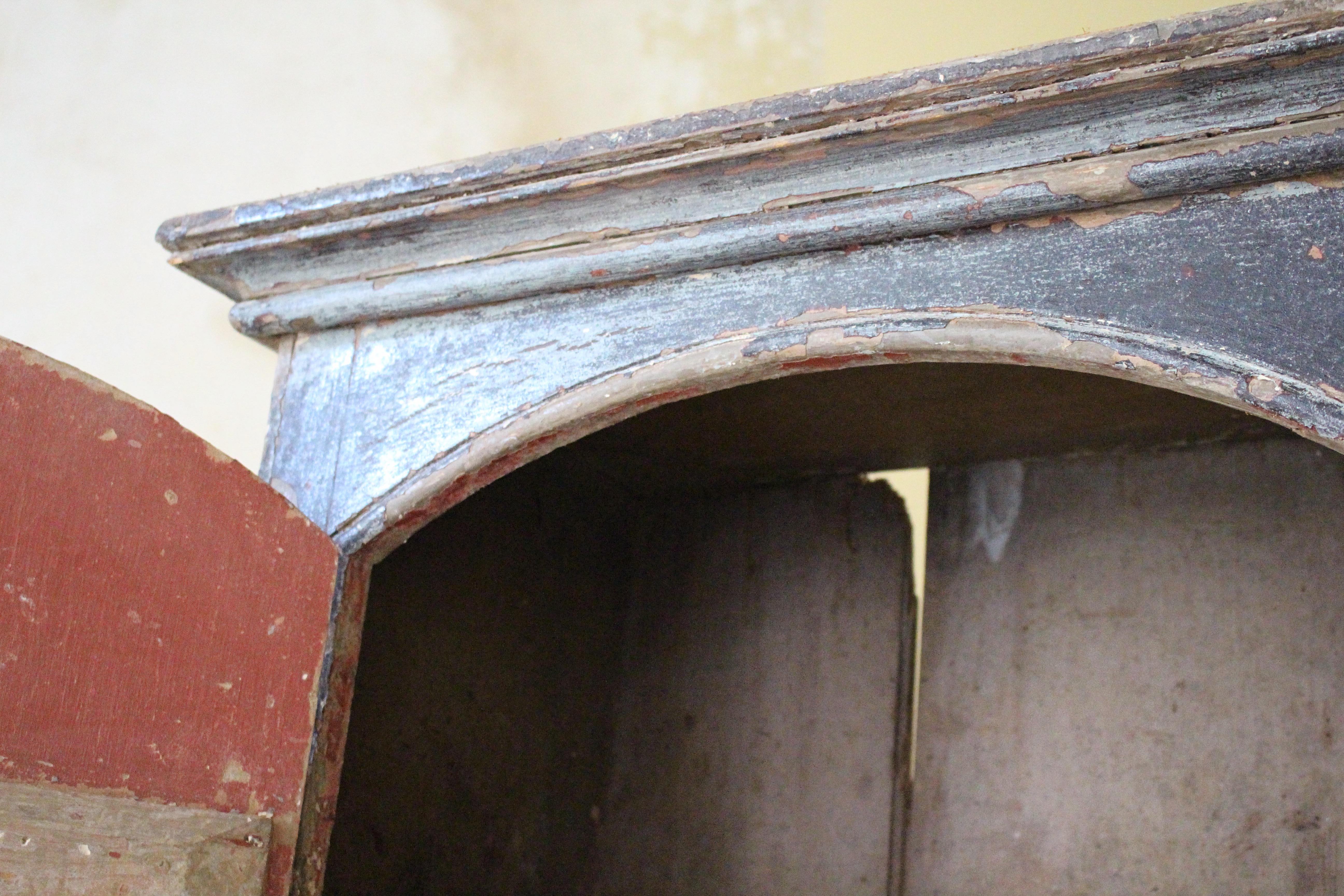 Armario estrecho pintado original inglés de principios del siglo XIX para casa de campo Georgian House en venta 10