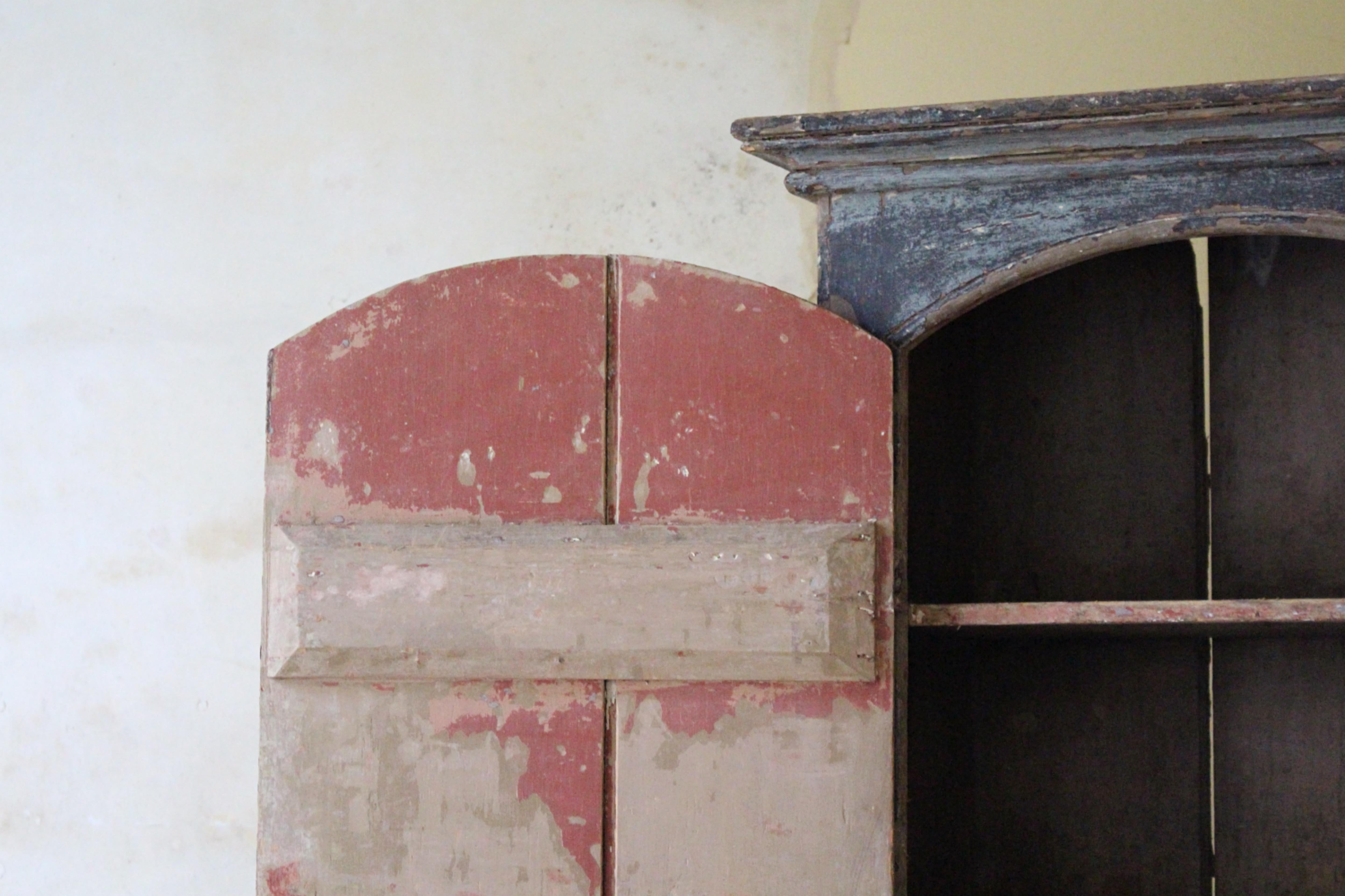 Armario estrecho pintado original inglés de principios del siglo XIX para casa de campo Georgian House en venta 13