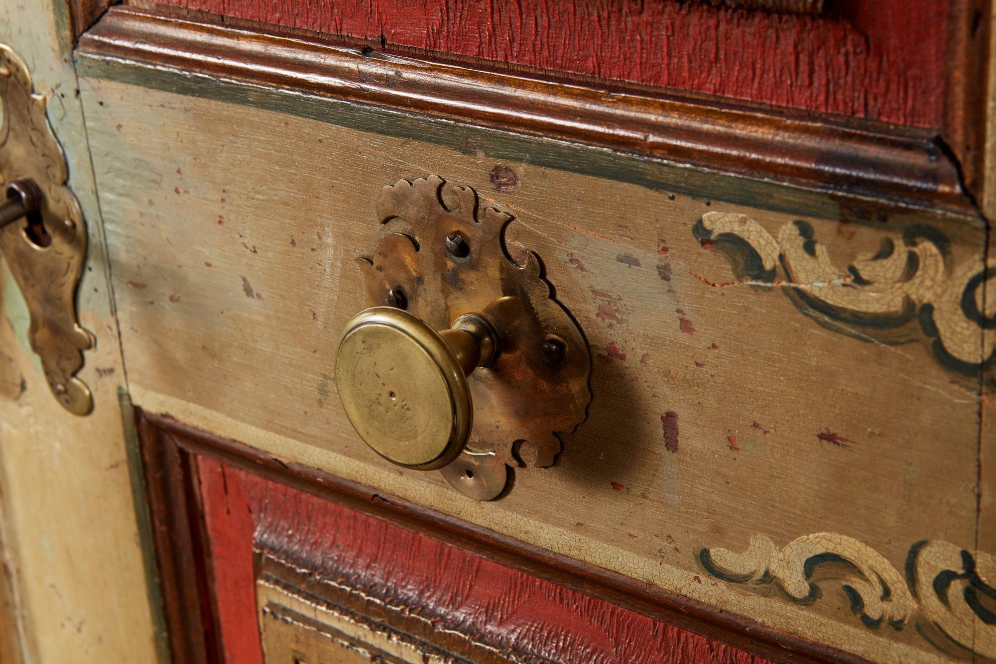 Début du 19e siècle Armoire baroque peinte en vente 5
