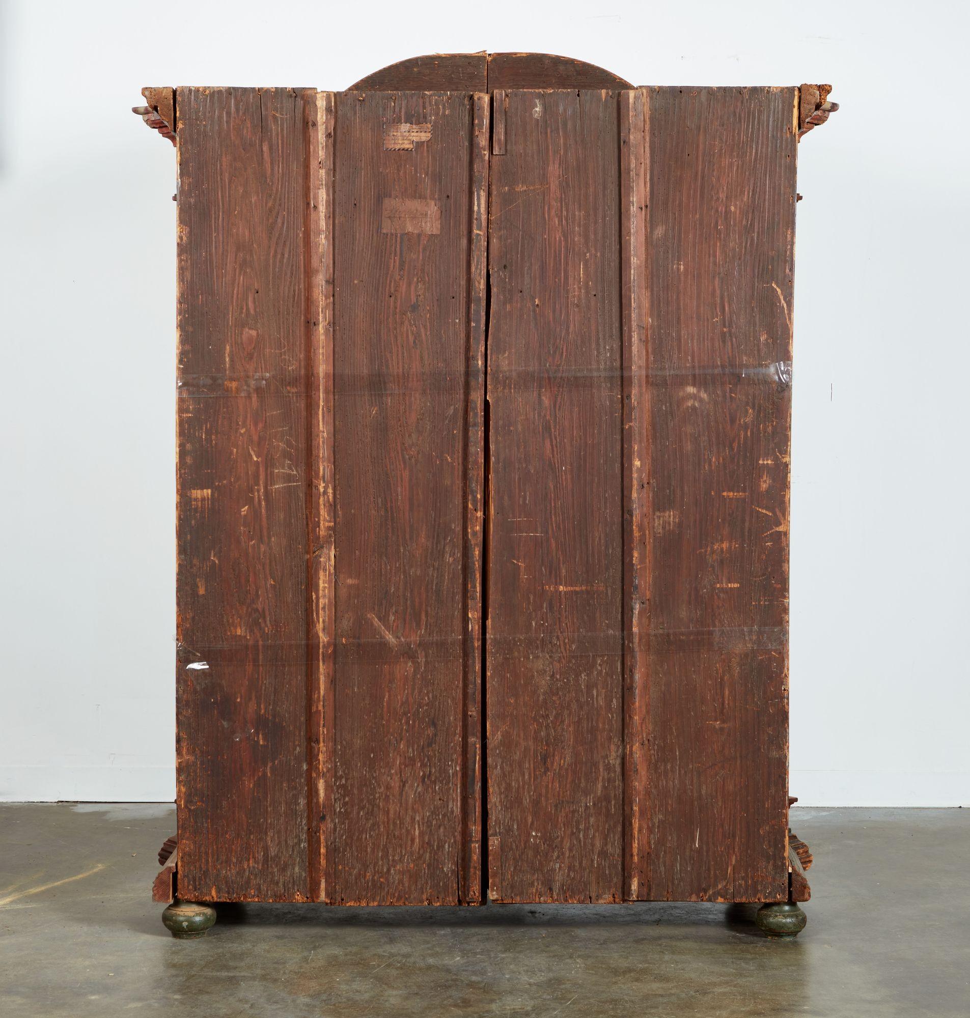 Début du 19e siècle Armoire baroque peinte en vente 9