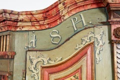Early 19th c. Painted Baroque Armoire