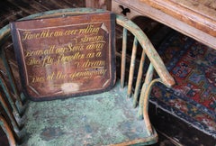 Early 19th C Painted Passage by Isaac Watts Memento Mori Folk Art Sign