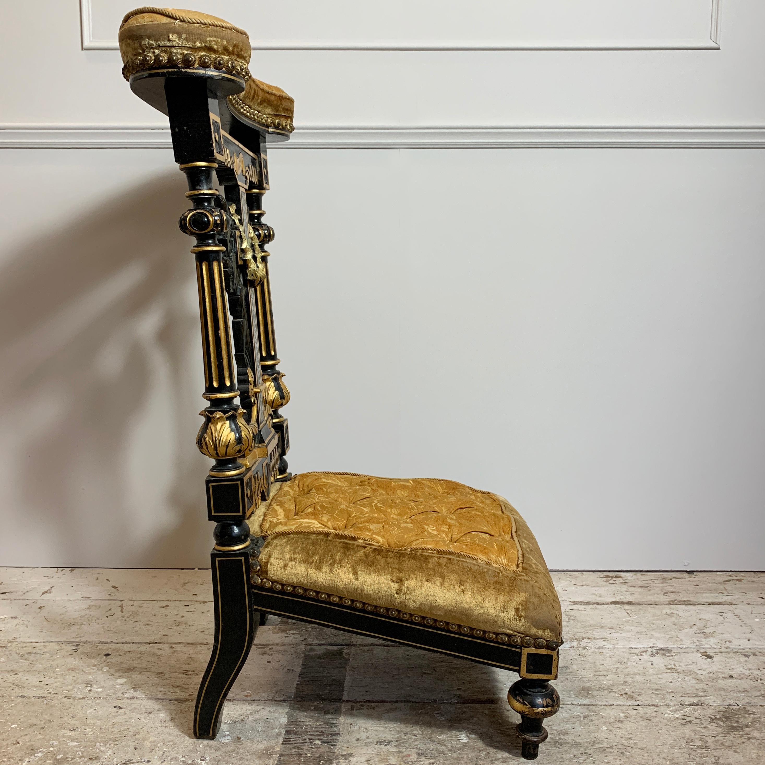 Early 19th Century Prie Dieu French 'Prayer Chair' In Good Condition In Hastings, GB