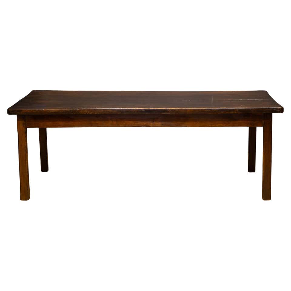 Antique 19th Century French Rustic Farmhouse Dining Table Fruitwood For ...