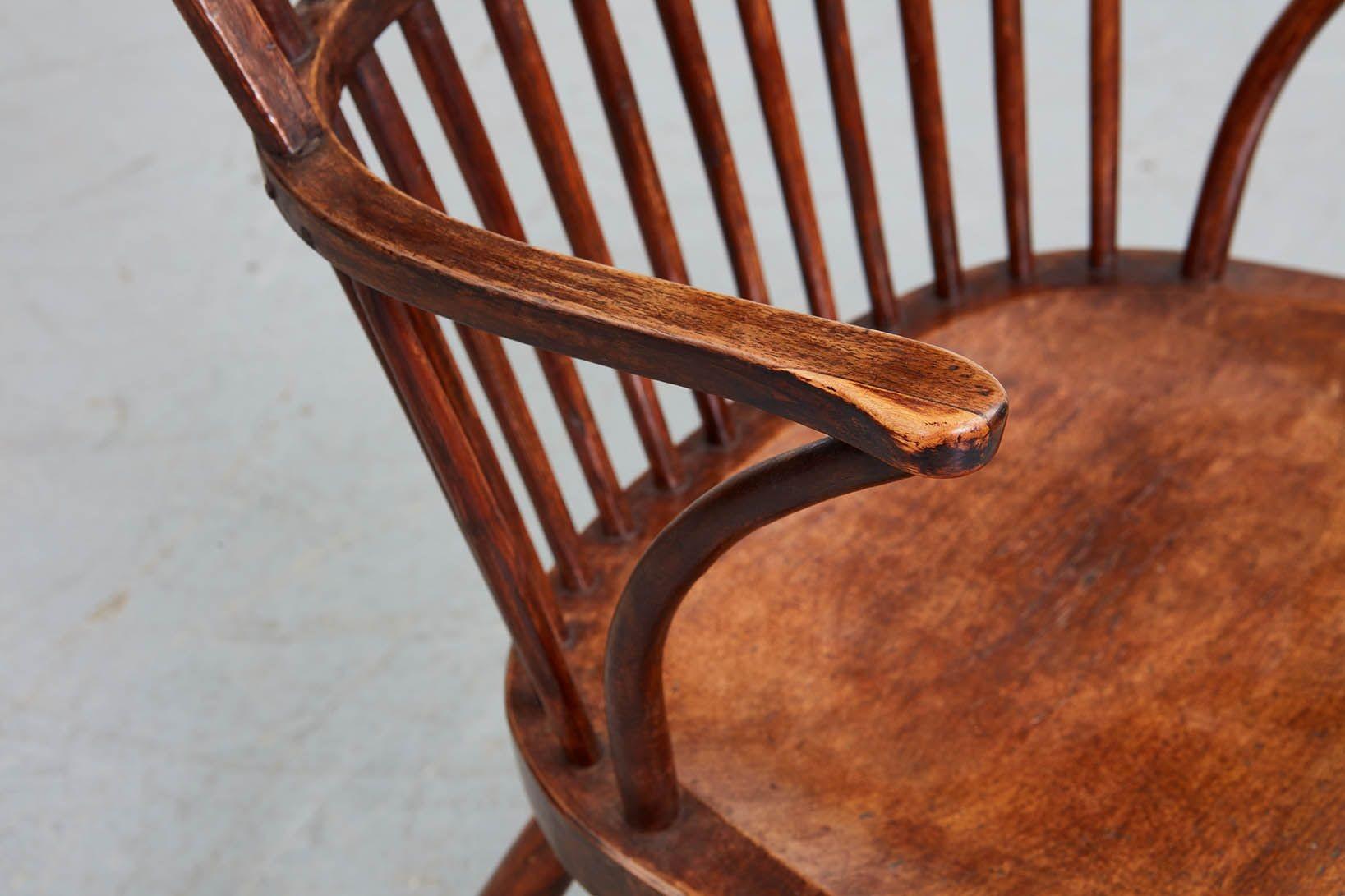 Frühes 19. Jahrhundert Schottischer Windsor-Sessel (Asche) im Angebot