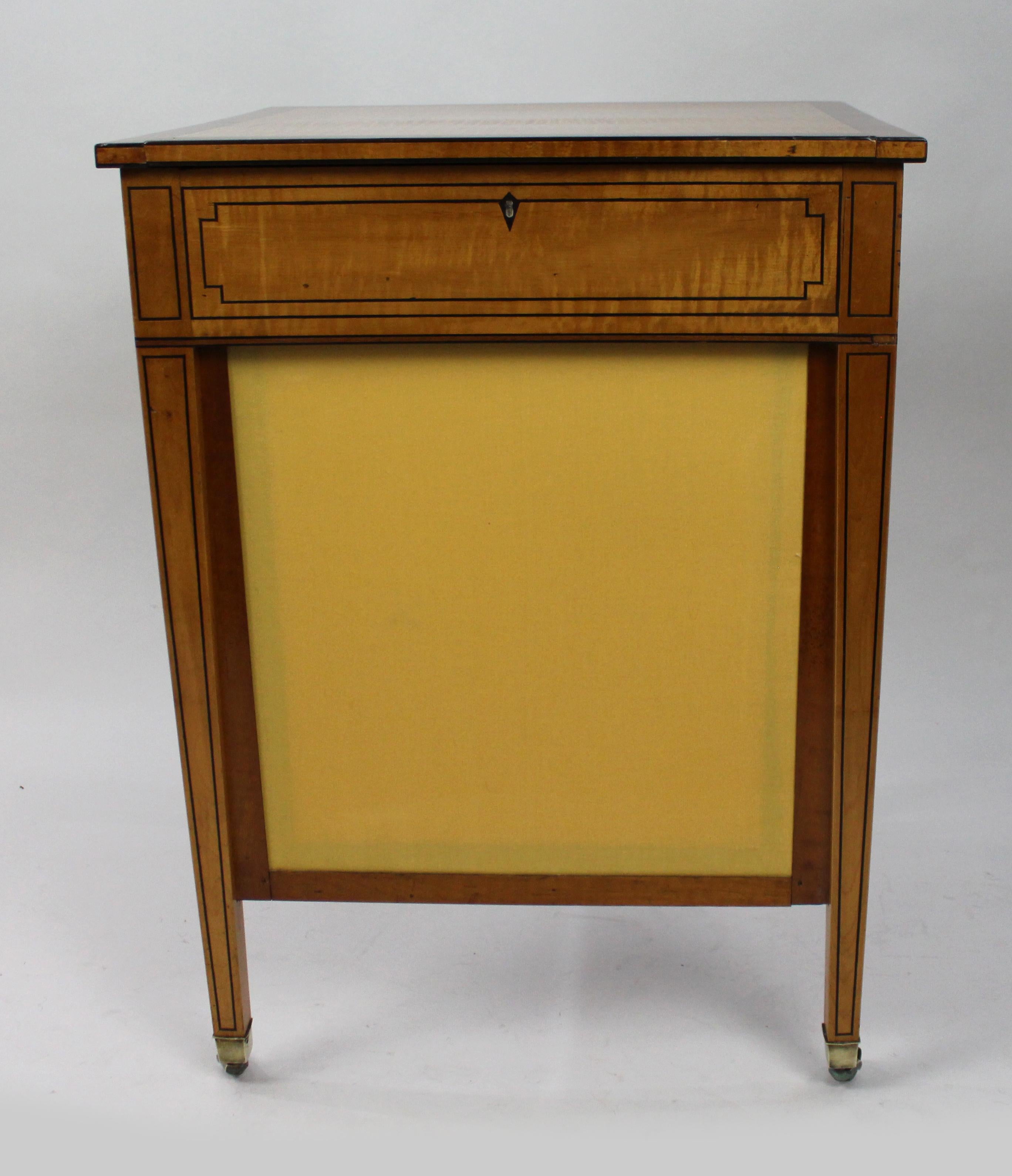 Early 19th C. Sheraton Satinwood Writing Table 6