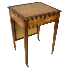 Antique Early 19th C. Sheraton Satinwood Writing Table