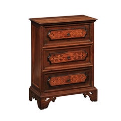 Early 19th C. Side Chest w/ Marquetry, Italy