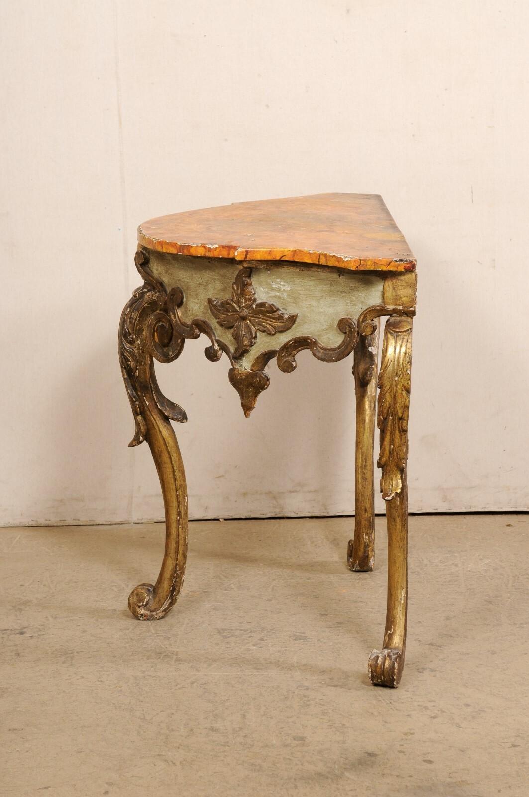 Early 19th C. Spanish Baroque-Style Console Table For Sale 6