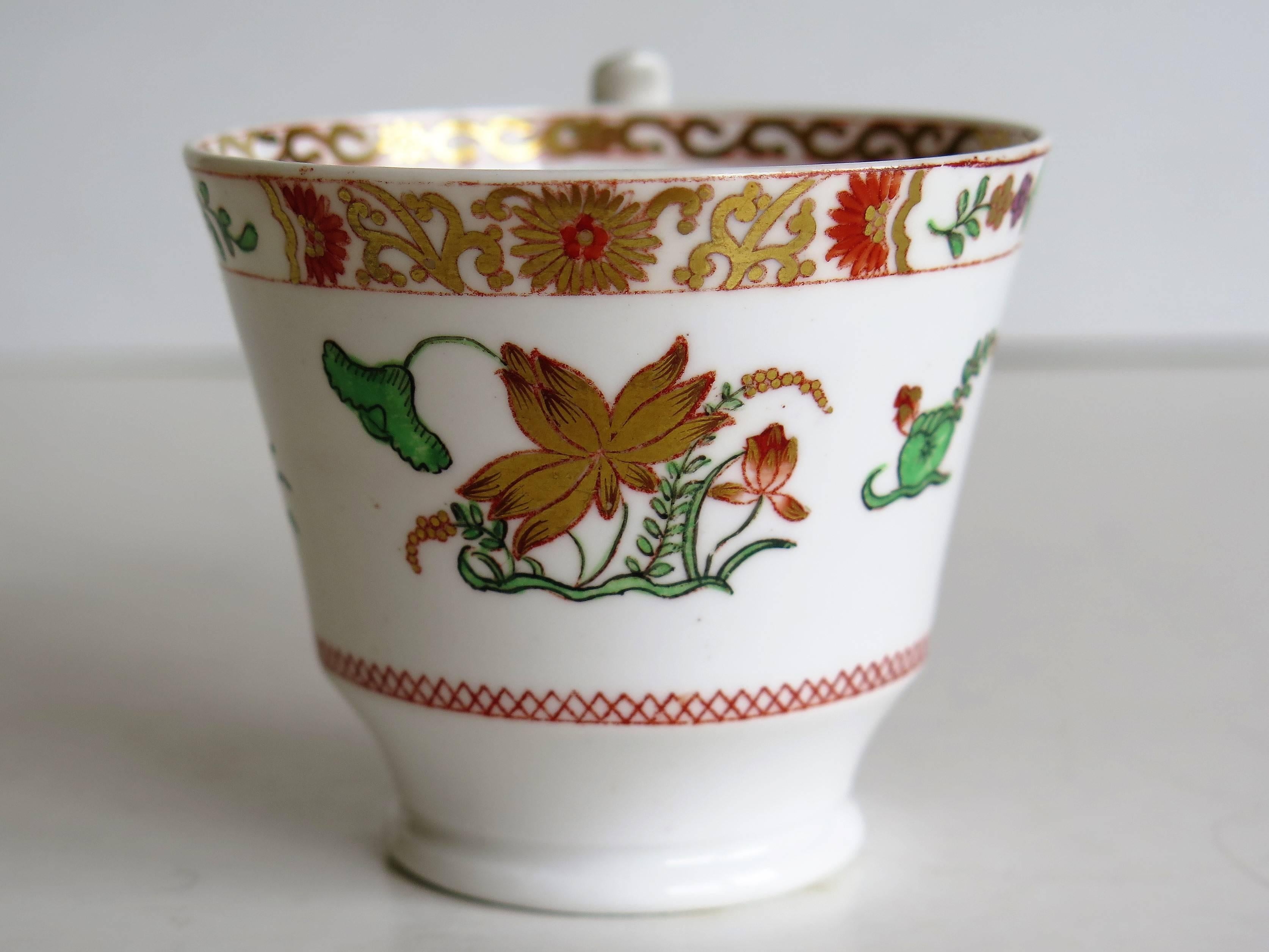 Early 19th C Spode Cup and Saucer Porcelain Chinoiserie Pattern 2638, Circa 1815 1