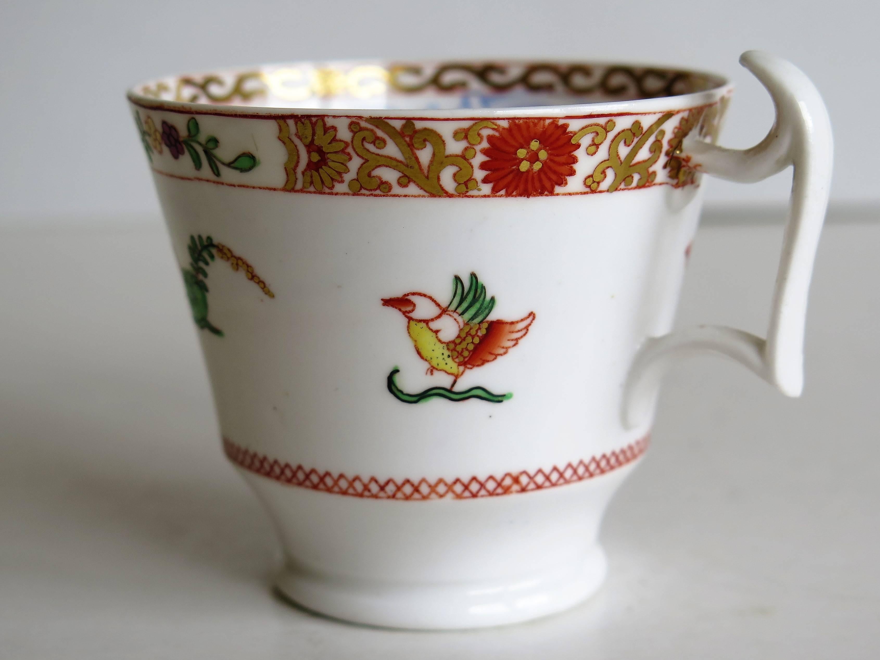 Early 19th C Spode Cup and Saucer Porcelain Chinoiserie Pattern 2638, Circa 1815 2