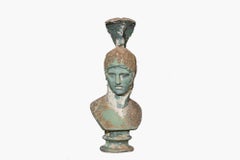 Early 19th Century Stone Bust of Ares