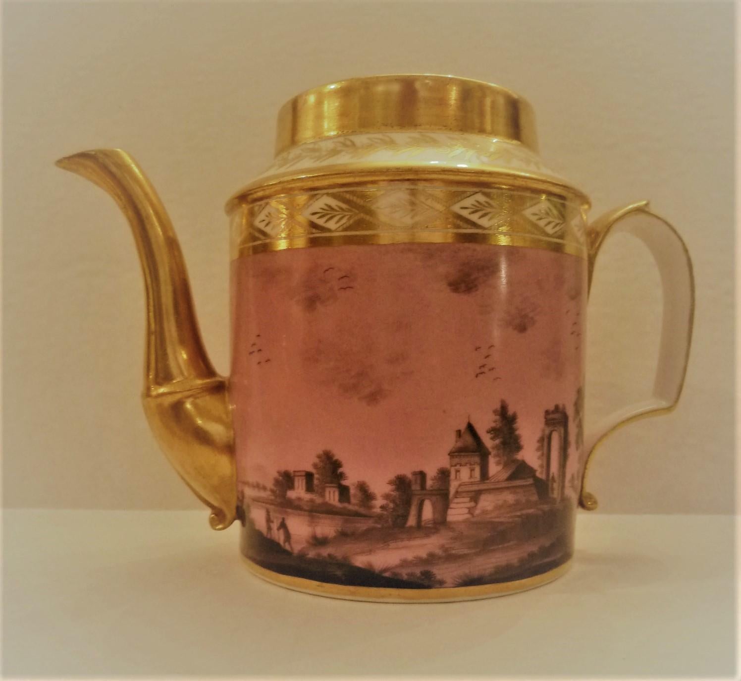 Early 19th Century Stone Coquerel Legros Paris Porcelain, Coffee, Tea and Sugar 3