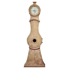 Frühe schwedische Mora- oder Standuhr aus dem 19.