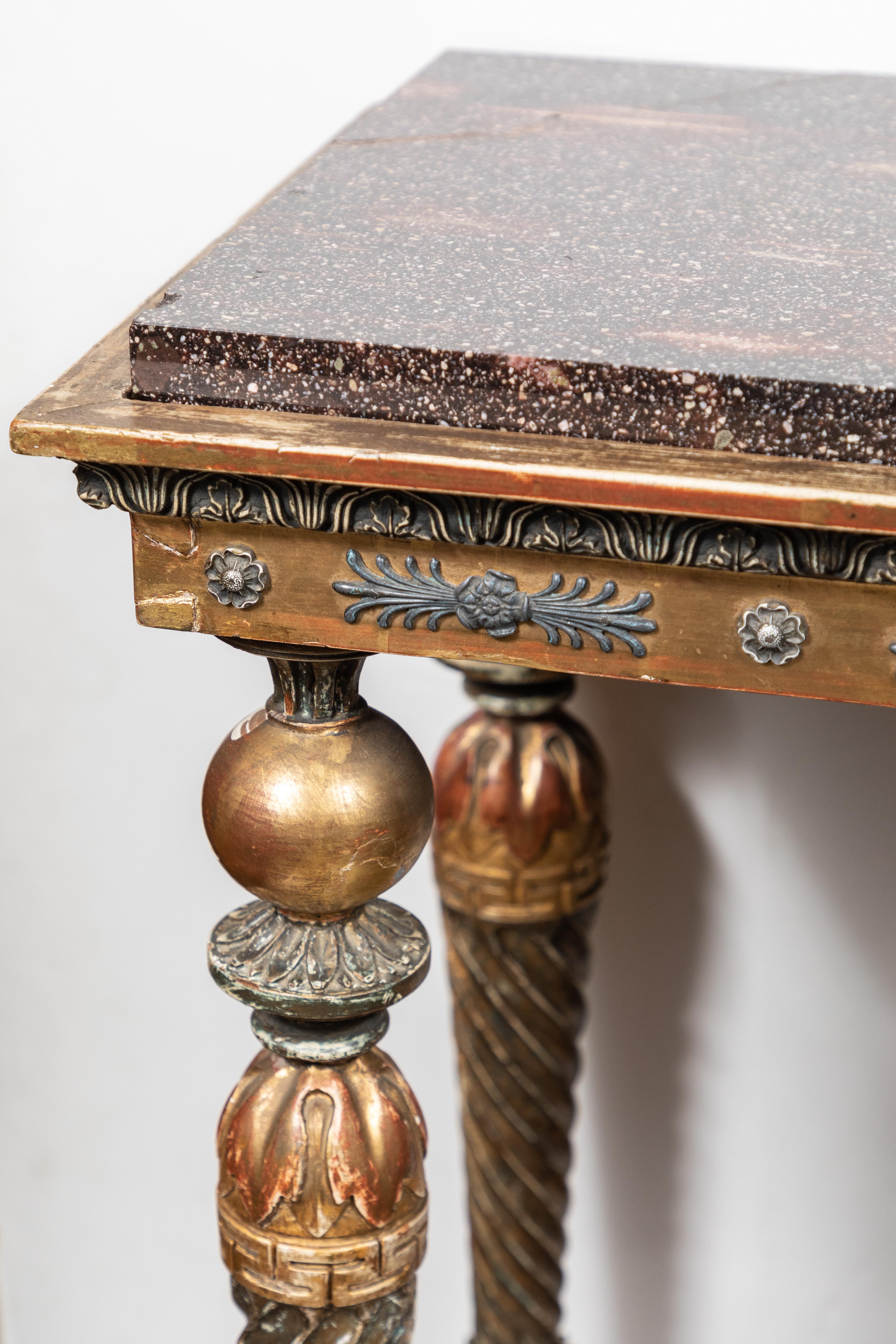 Early 19th Century Swedish, Neoclassical Petite Console Table For Sale