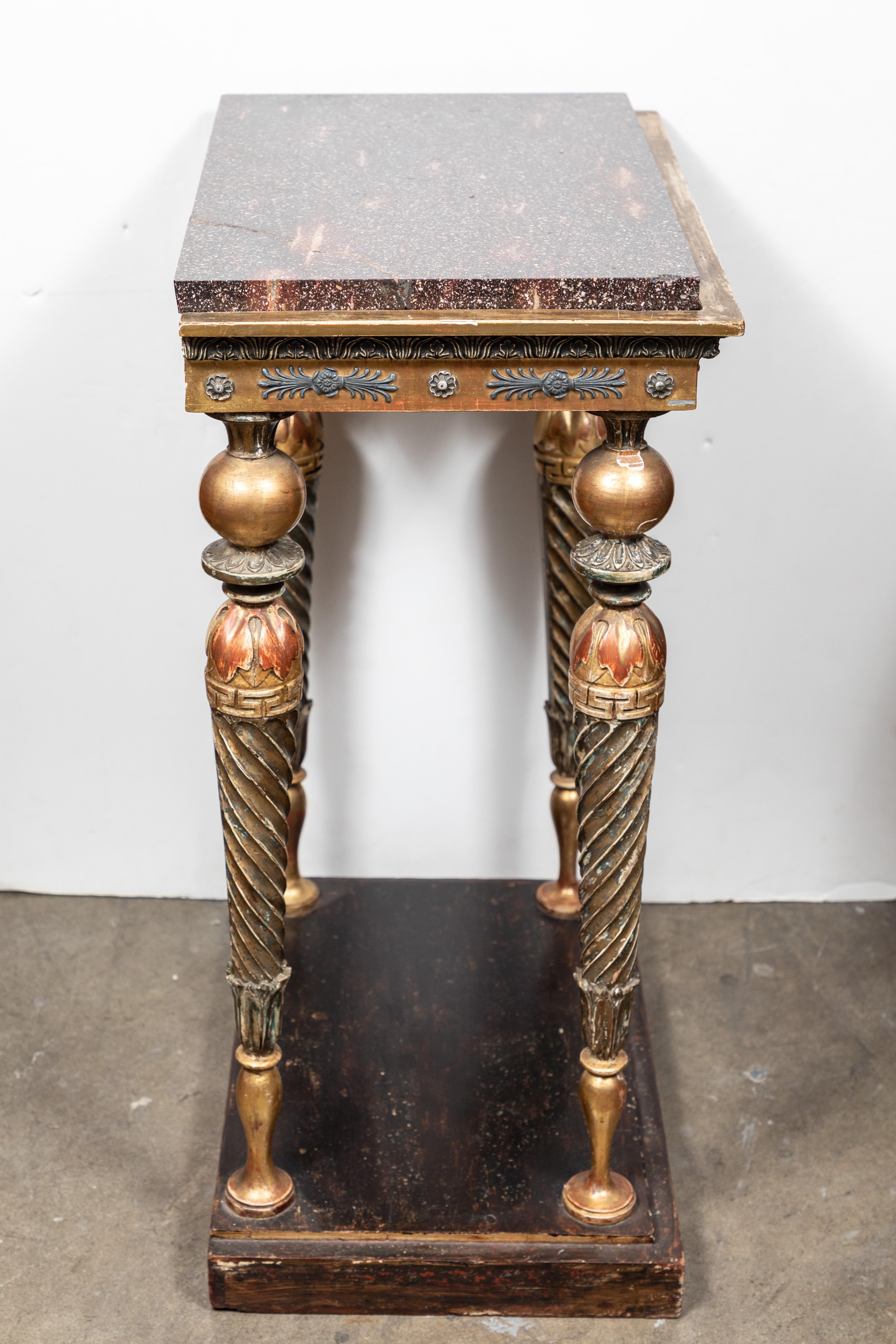 Swedish, Neoclassical Petite Console Table For Sale 1