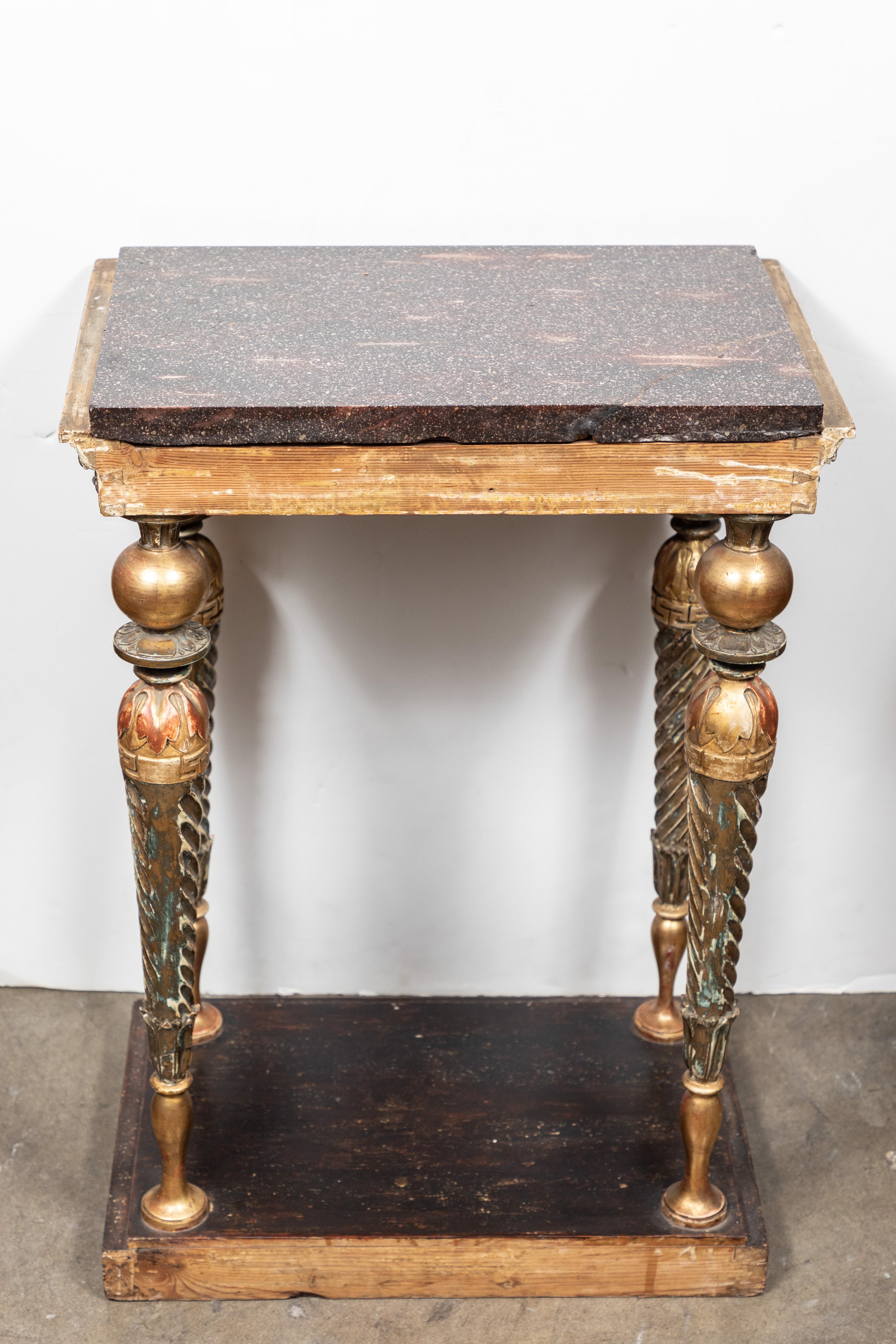 Swedish, Neoclassical Petite Console Table For Sale 2