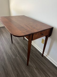 Early 19th C Tiger Eye Drop Leaf Table
