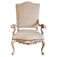 Late 18th c Baroque Italian Armchair 