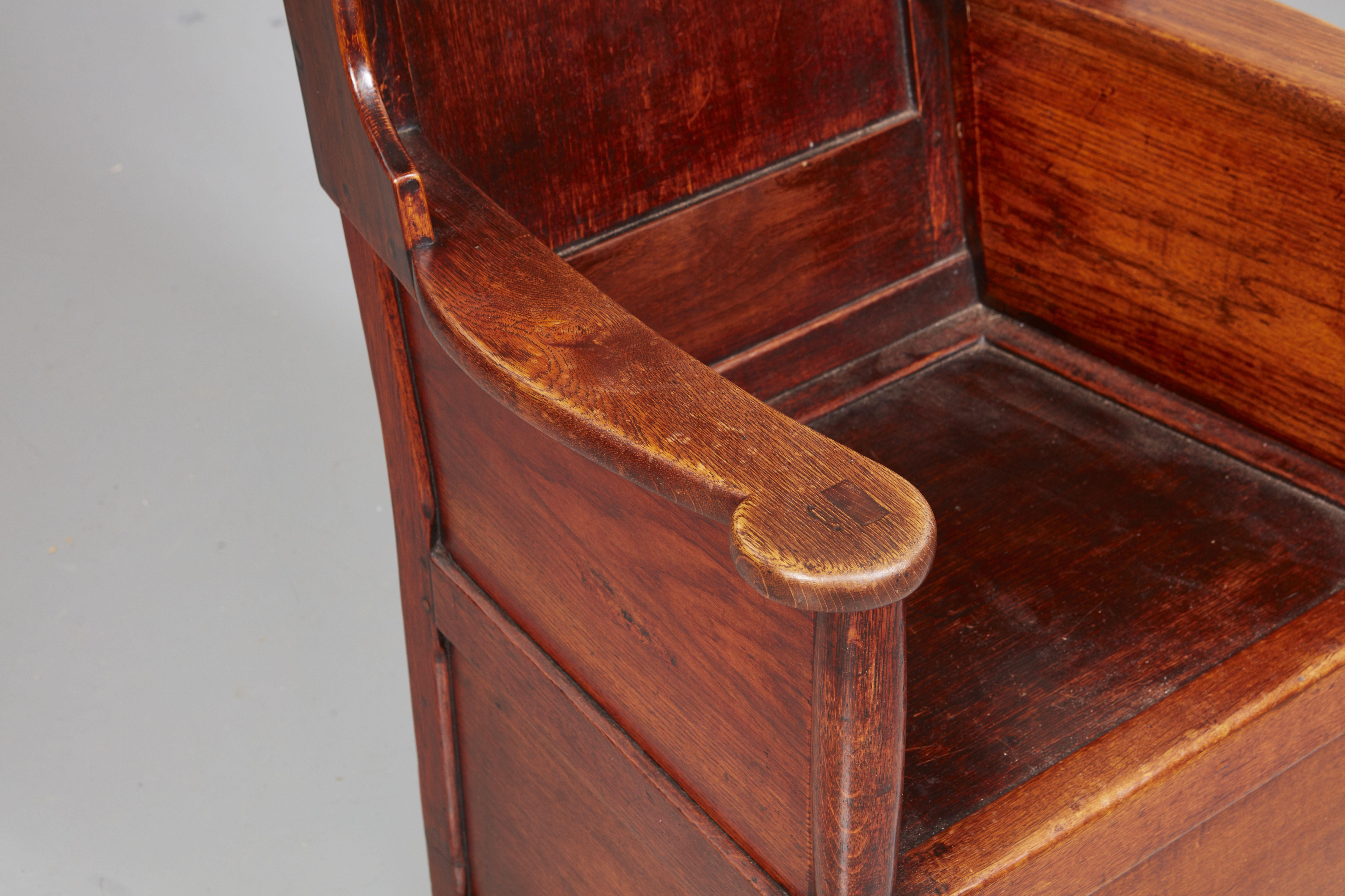Early 19th c. Welsh Oak Lambing Chair 6