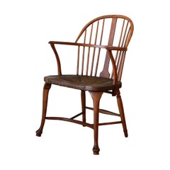 Early 19th Cabriole Leg Windsor Armchair