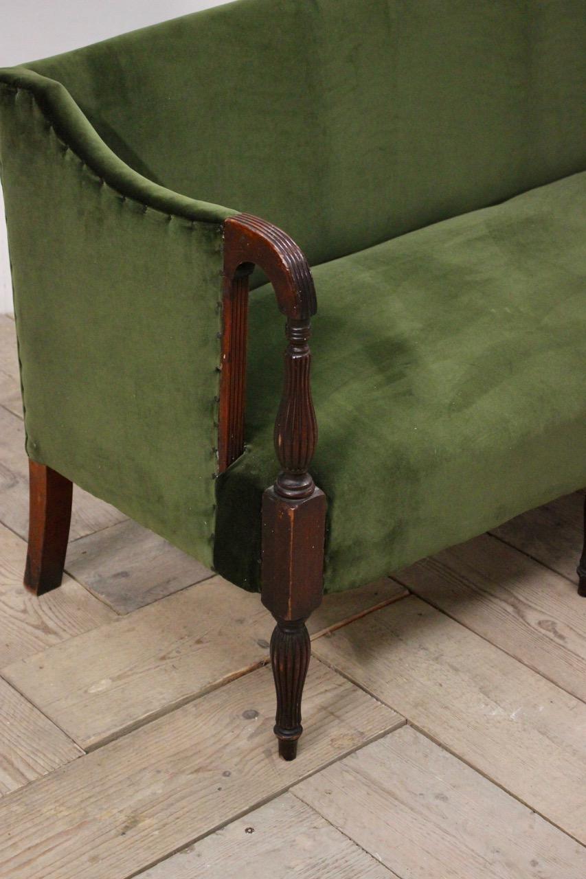 Early 19th Century English Eight-Legged Regency Sofa For Sale 1