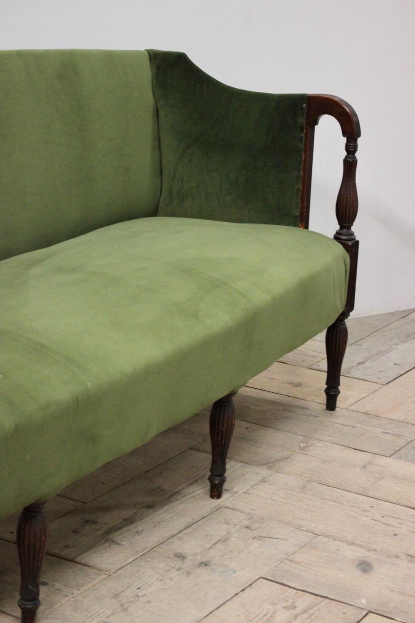 Early 19th Century English Eight-Legged Regency Sofa For Sale 3
