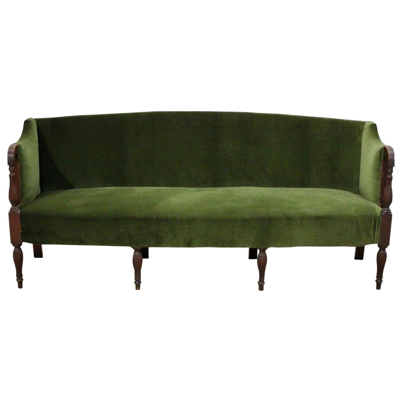 Early 19th Century English Eight-Legged Regency Sofa For Sale