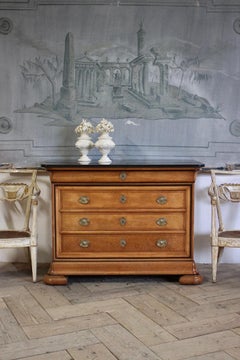 Early 19th Century French Charles X Maple Commode