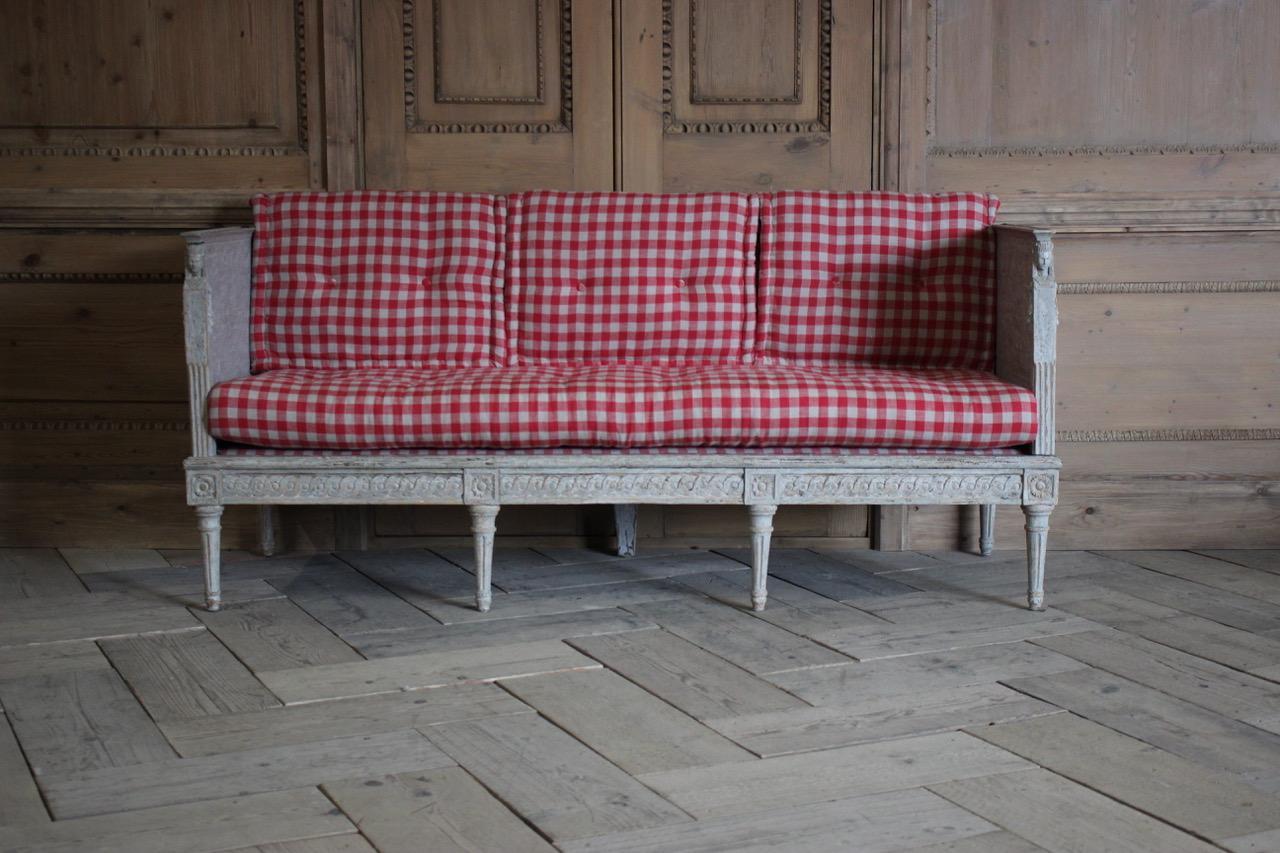 Early 19th Century Swedish Gustavian Bench In Excellent Condition In Gloucestershire, GB