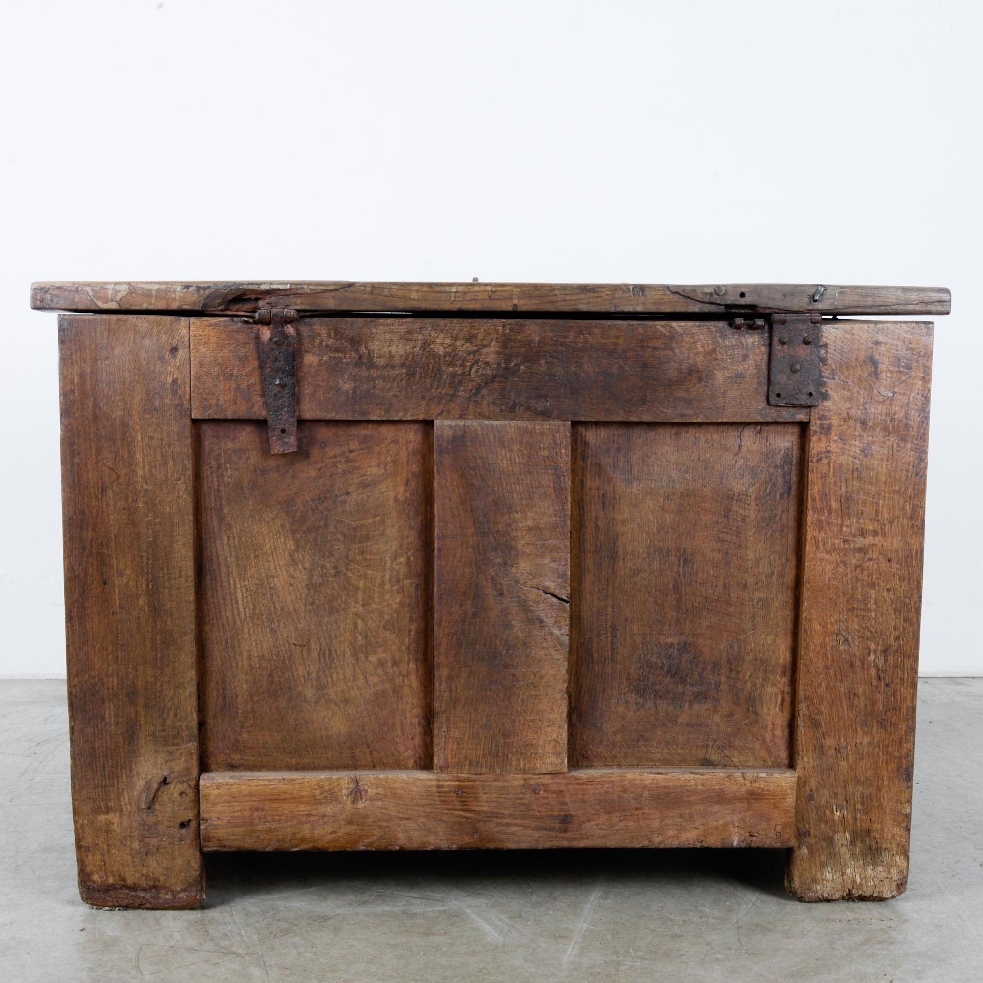 Early 19th Century French Wooden Trunk 7