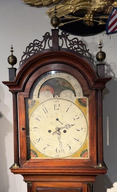 Orologio a cassa alta Aaron Willard, Jr. dell'inizio del XIX secolo con etichetta stampata Paul Revere