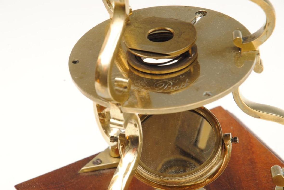 English Early 19th Century Abrahams of Bath Culpepper Brass Microscope