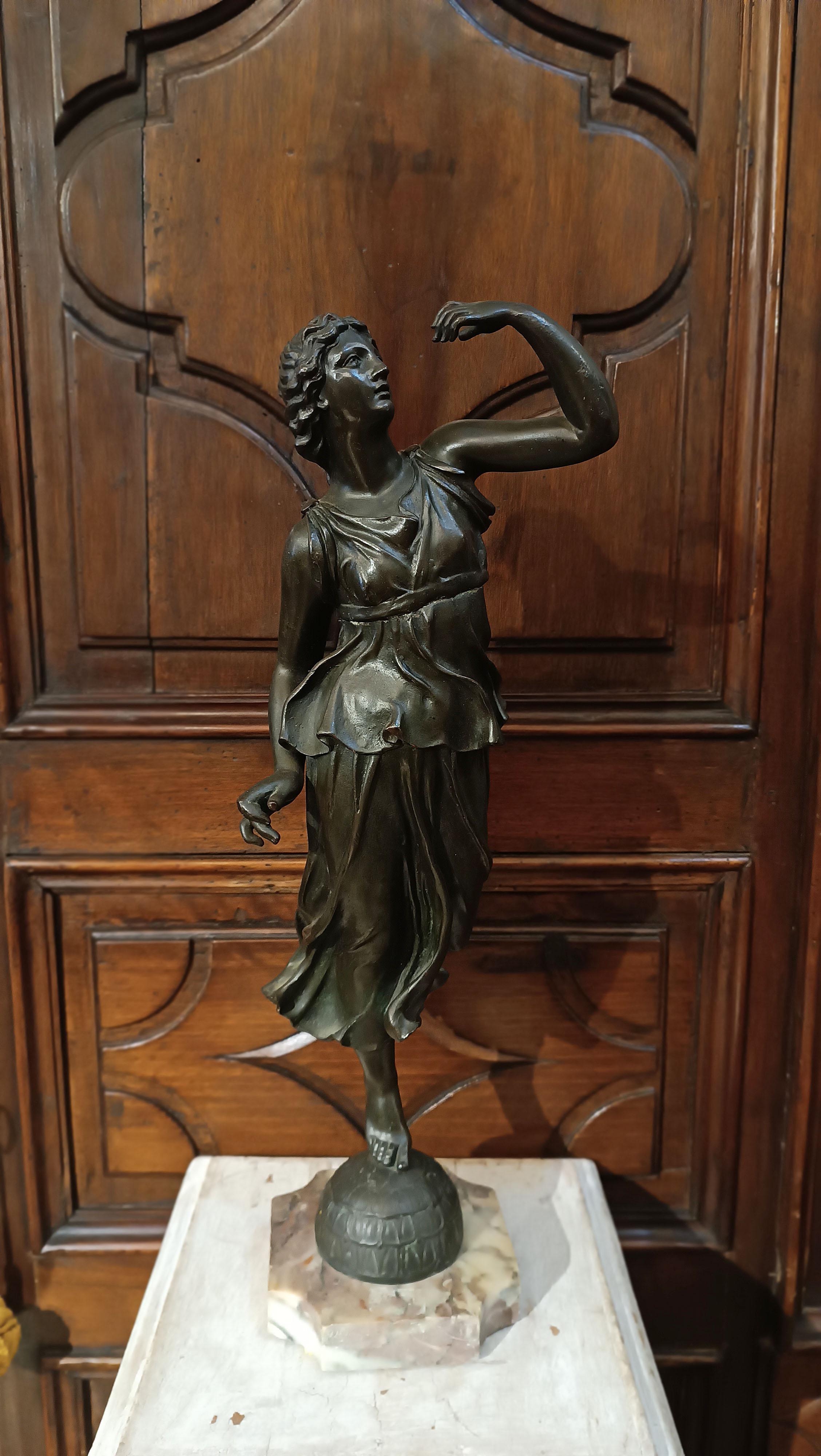 Bronze EARLY 19th CENTURY ALLEGORY OF SPRING BRONZE STATUES 
