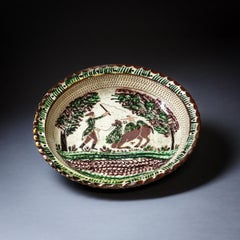 Early 19th Century Alsace Slipware Plate
