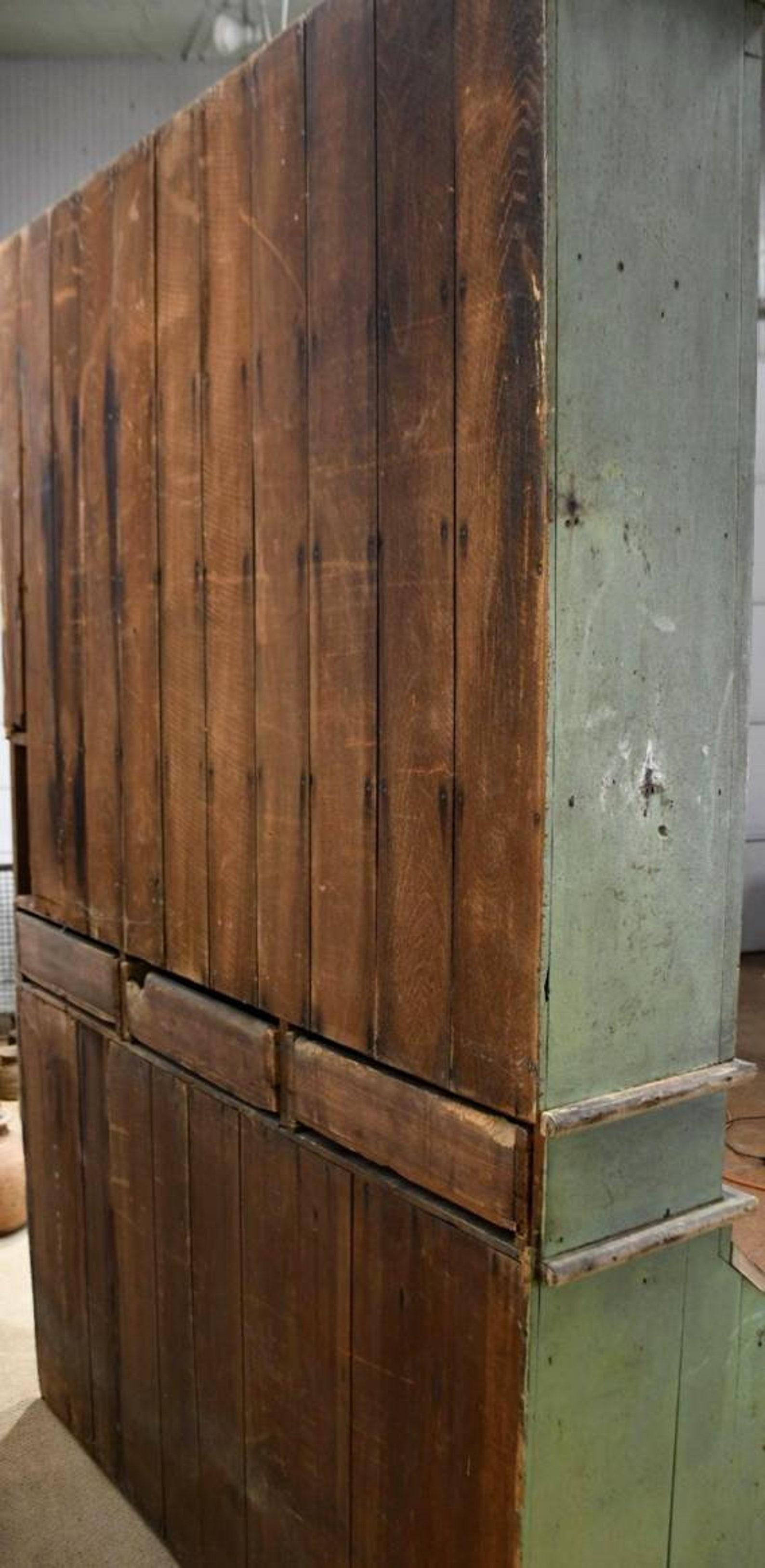 Early 19th Century American Country Mercantile Cabinet For Sale 4
