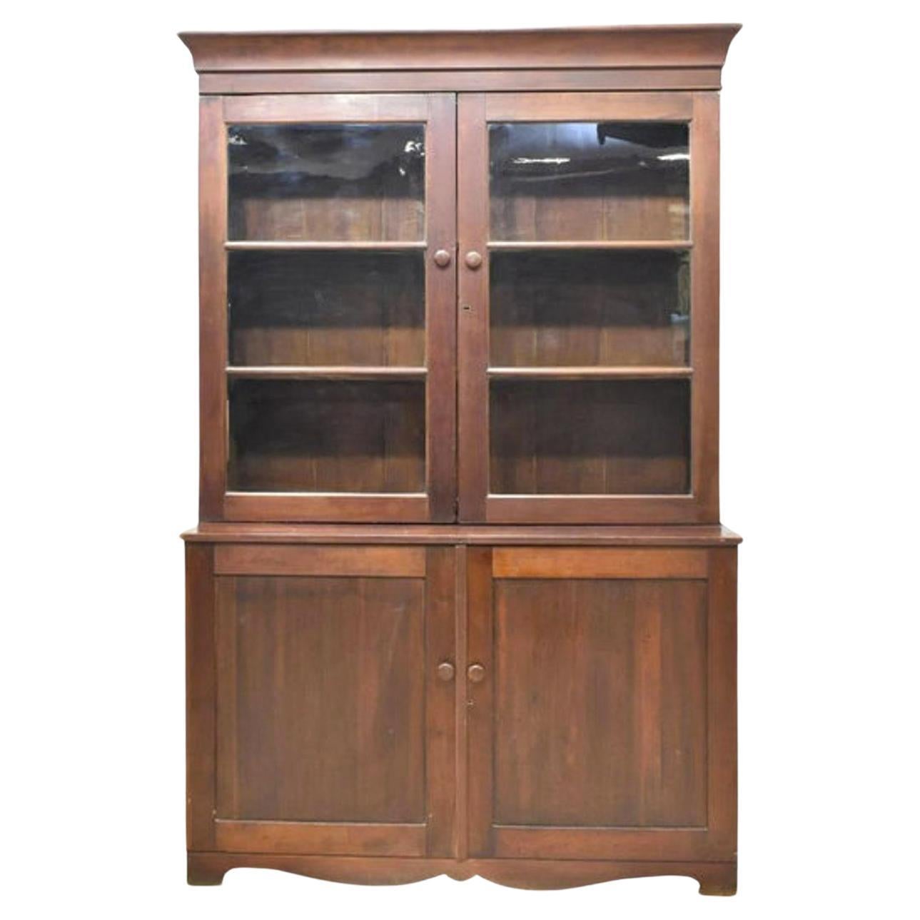 Early 19th Century American Country Stepback Cabinet